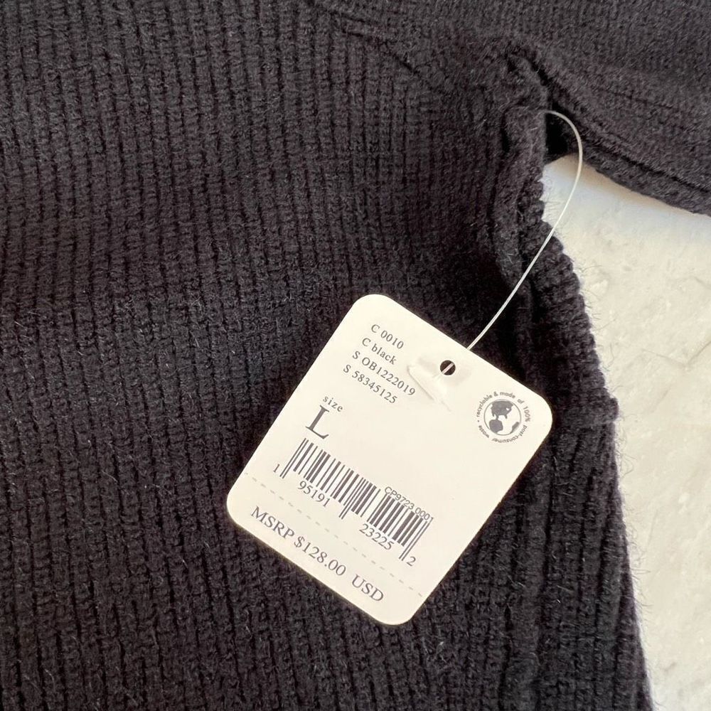 Free People Saffron Open Back Sweater size L NWT - Picture 5 of 8